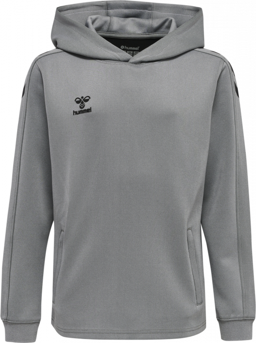 Hummel - Core Xk Hoodie Kids - Grey Melange & preto