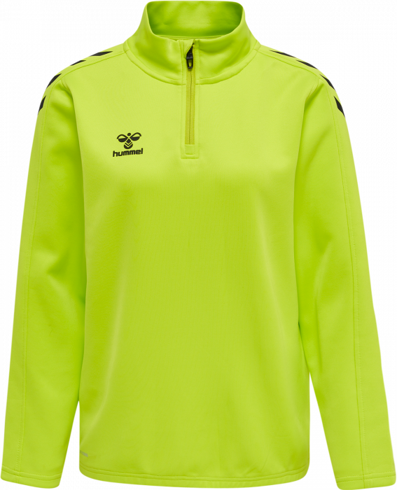 Hummel - Core Xk Half Zip Sweater Women - Lime & svart