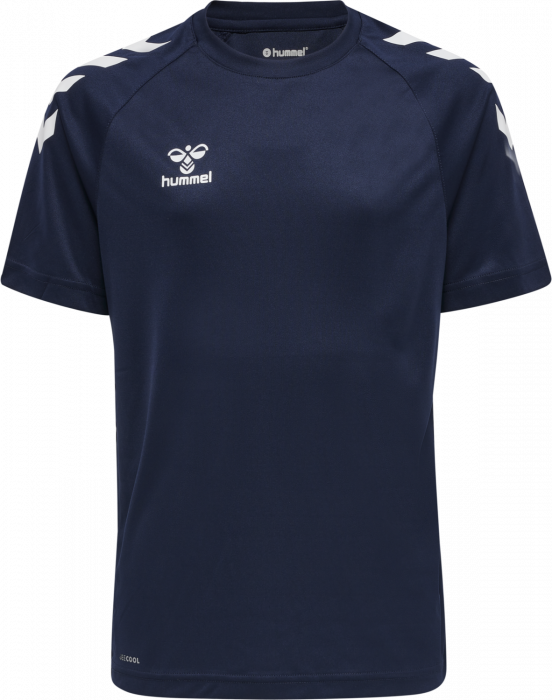 Hummel - Core Xk Poly T-Shirt Jr - Marine & biały