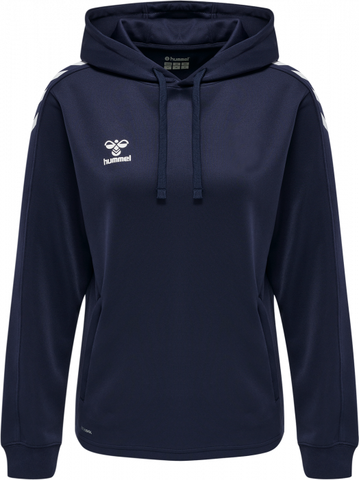 Hummel - Core Xk Poly Hoodie Women - Marine & weiß