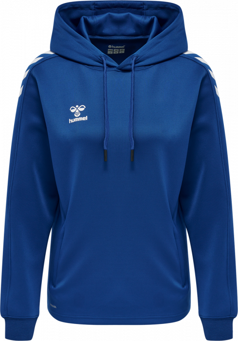 Hummel - Core Xk Poly Hoodie Women - True Blue & branco