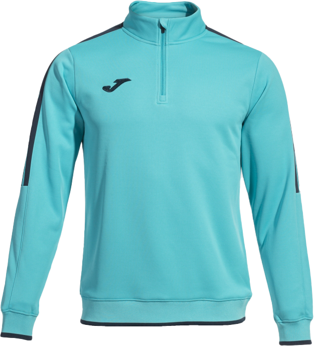 Joma - Olimpiada Half Zip Top - Türkis & schwarz