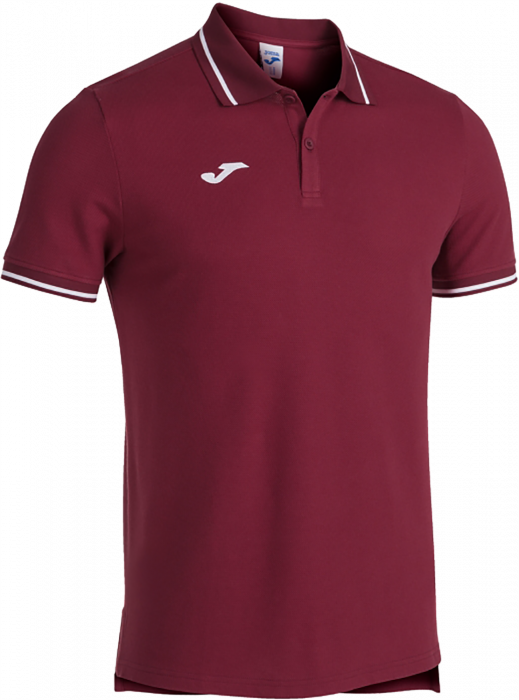 Joma - Polo Confort Ii - Bordeaux & biały