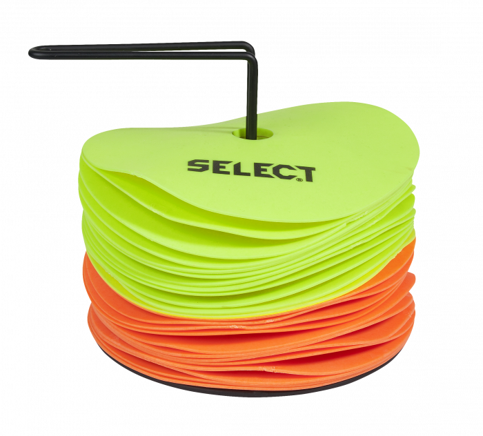 Select - Marking Mat Set 24 Pcs. Indoor Cones - Żółty fluorescencyjny & orange