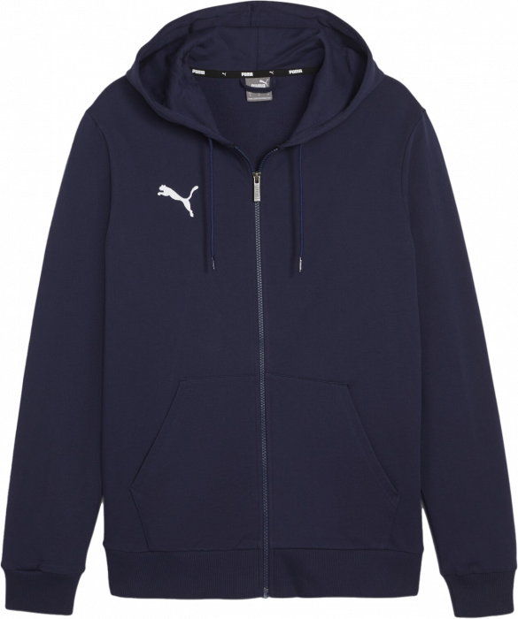 Puma - Teamgoal Casual Zip Hoodie - Marin & vit