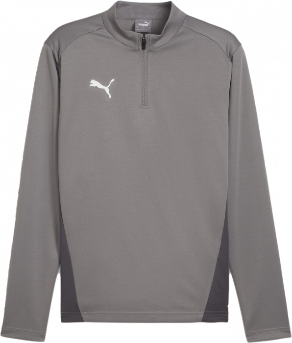 Puma - Teamgoal Træningstrøje M. 1/4 Zip - Cast Iron & hvid