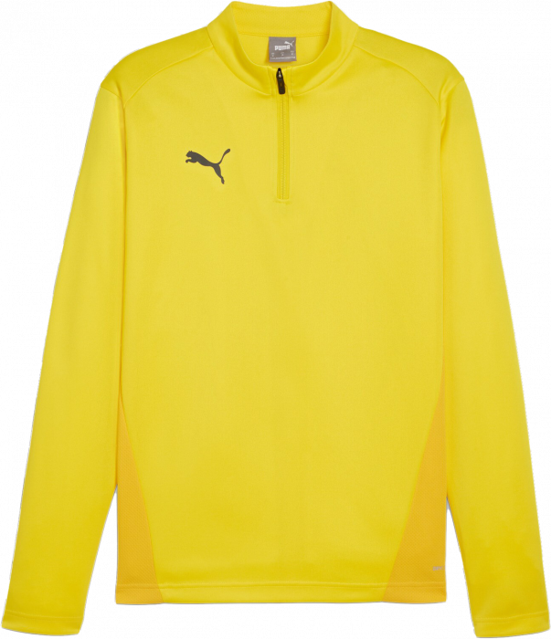 Puma - Team Goal Training Top With Half Zip Jr - Yellow