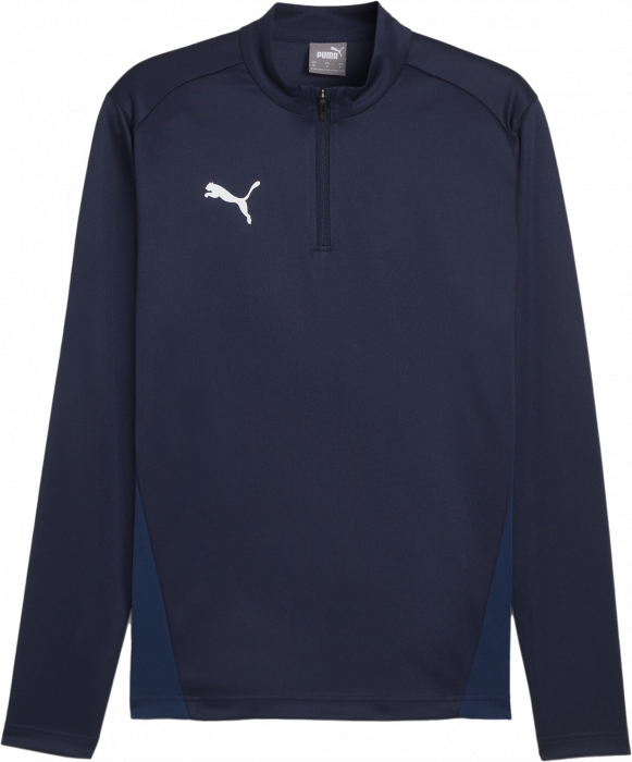 Puma - Teamgoal Training Jacket W. 1/4 Zip - Marine & weiß