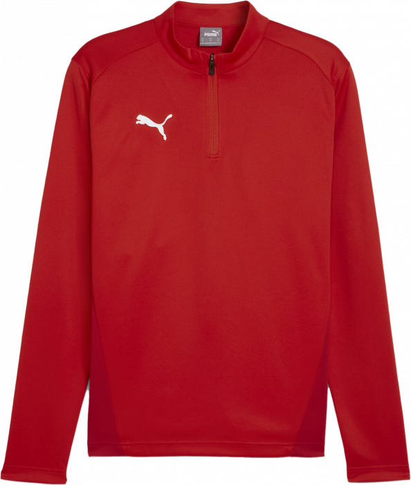 Puma - Teamgoal Training Jacket W. 1/4 Zip - Czerwony & biały