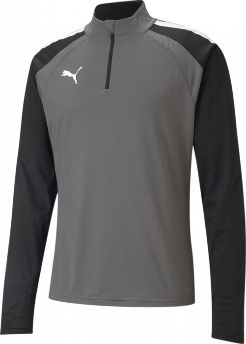 Puma - Teamliga Training 1/4 Zip Top Jr. - Smoked Pearl & noir