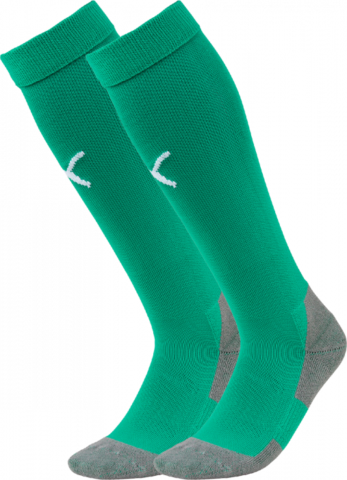 Puma - Teamliga Core Sock - Verde & blanco